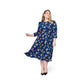 Leota Women's Iman Dress Blue Size 3X