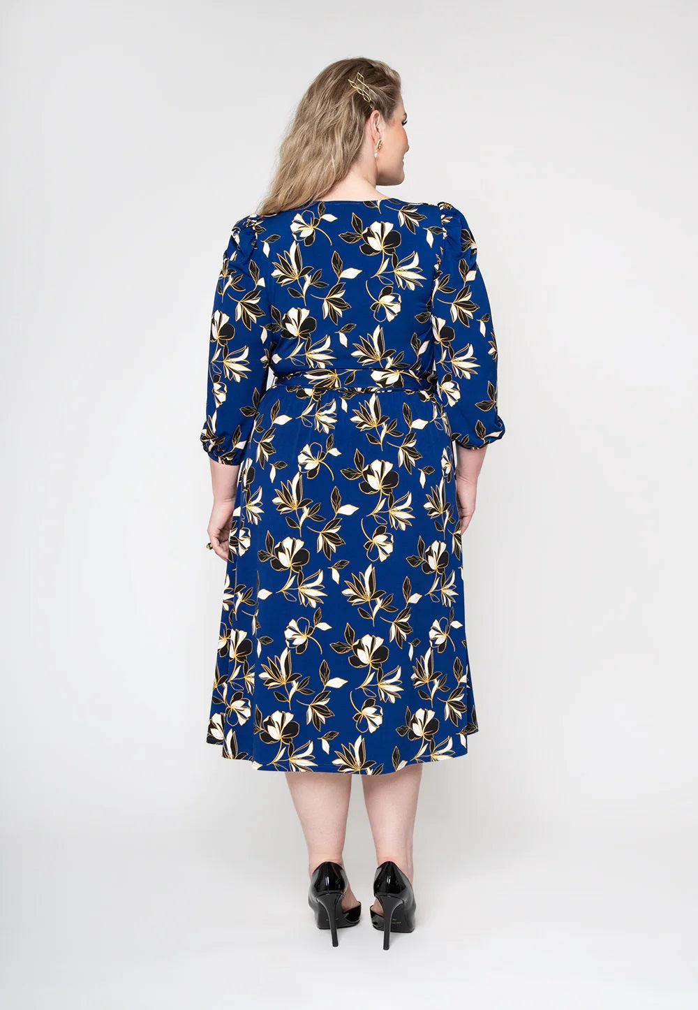 Leota Women's Iman Dress Blue Size 3X
