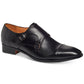 Carlos by Carlos Santana Men's Passion Double Monk Strap Loafers Black Size 10.5D