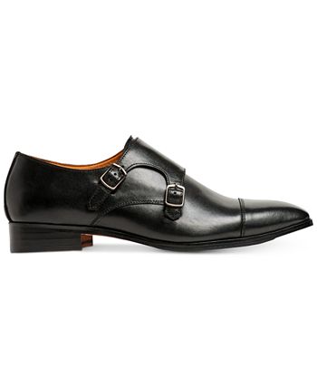 Carlos by Carlos Santana Men's Passion Double Monk Strap Loafers Black Size 10.5D