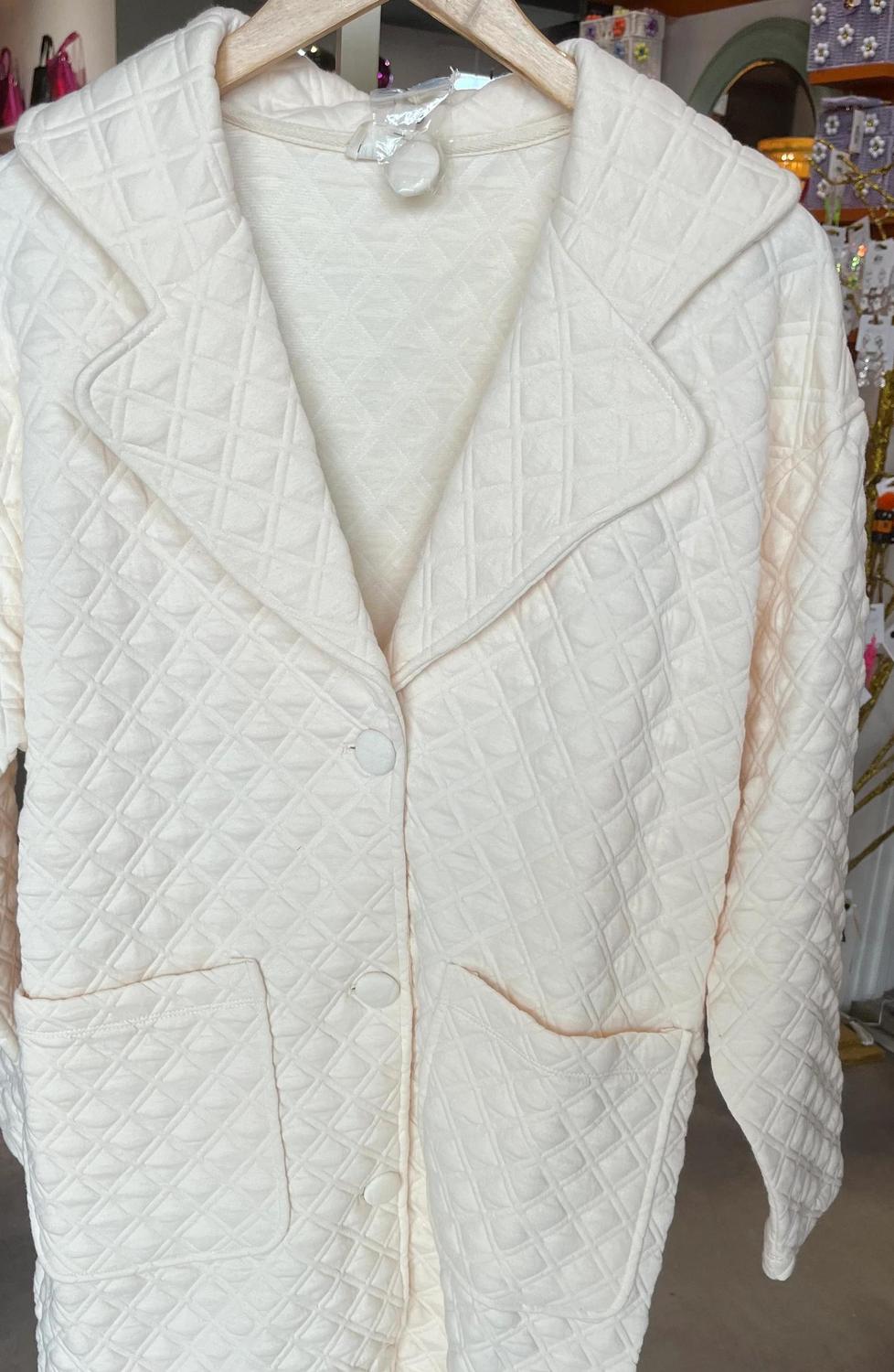 P.Cill - Women's Before You Quilted Cotton Long Coat With Buttons