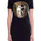 Versace - Couture Women Gold Logo T-Shirt Dress
