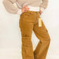 Risen - High Rise Wide Cargo Pocket Jeans