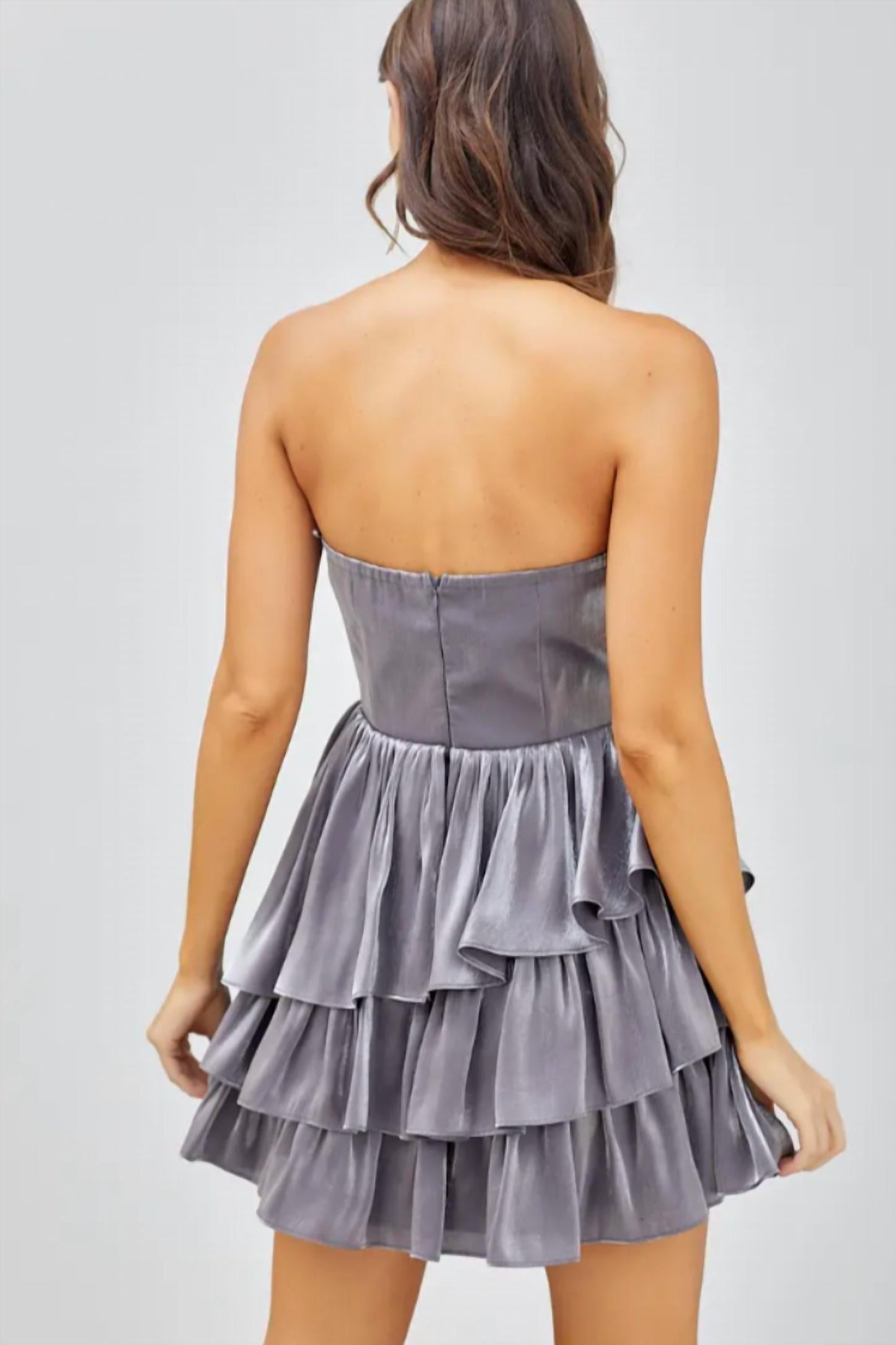 Do+Be - Open Shoulder Ruffle Mini Dress