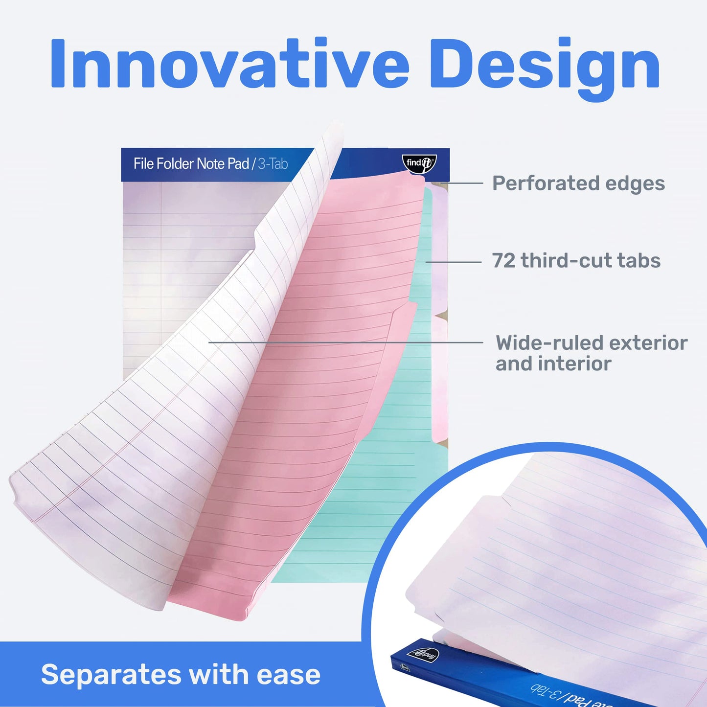 File Folder Notepad - Pack of 12