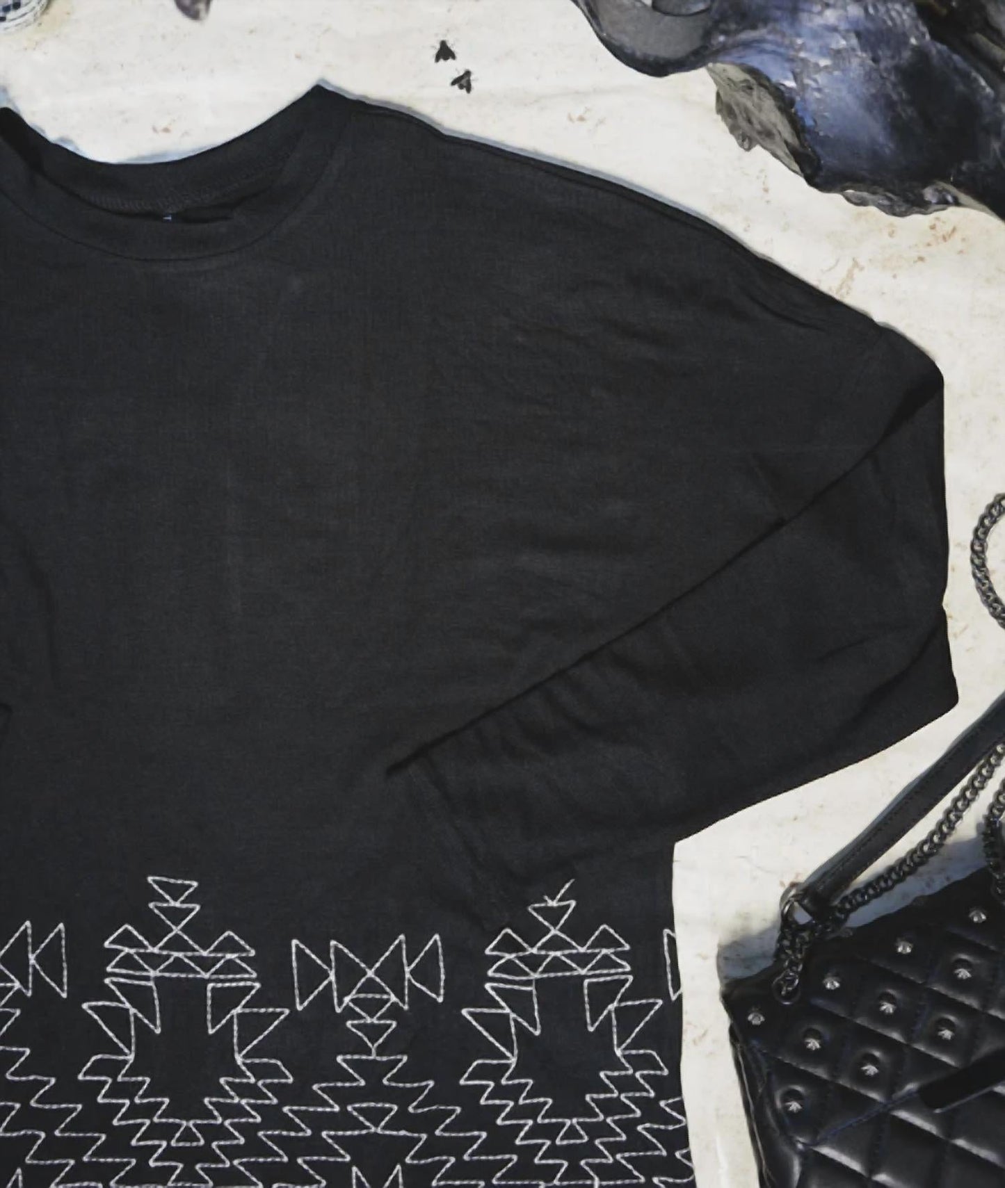 2Flyco - Stitch That Western Long Sleeve Top