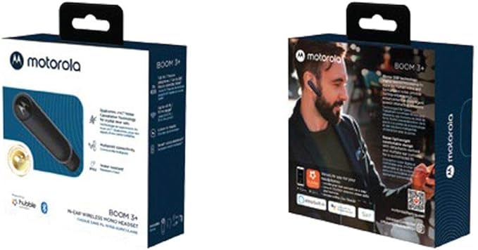 MOTOROLA Boom 3+ in-Ear Wireless Mono Headset - Black