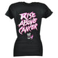 WWE Rise Above Breast Cancer Awareness Wrestling Women Ladies Tshirt Tee