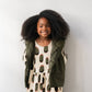Omamimini - Girls' Drop Waist Long Sleeve Terry Dress