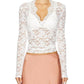 Free People - All Day Lace Long Sleeve Top