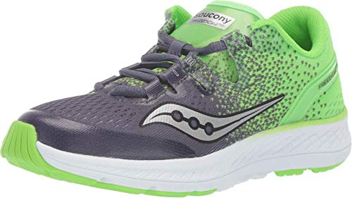 Saucony Kids Freedom ISO Running Shoes Grey/Slime Size 1 M