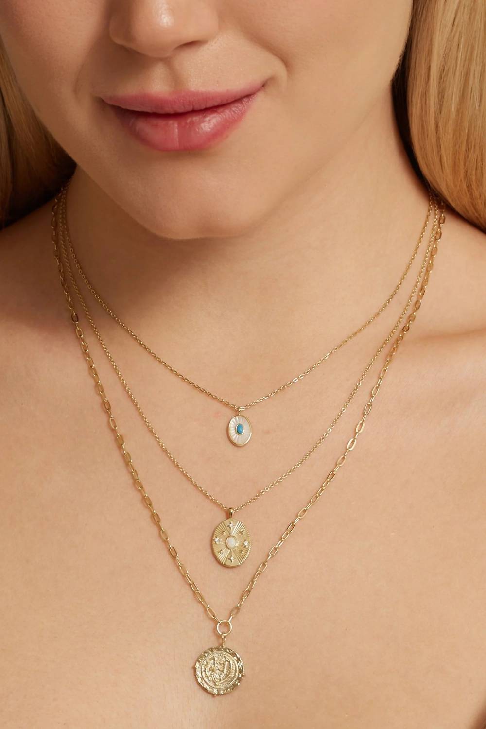 Eklexic - Women's Opulent Opal & Cubic Zirconia Necklace