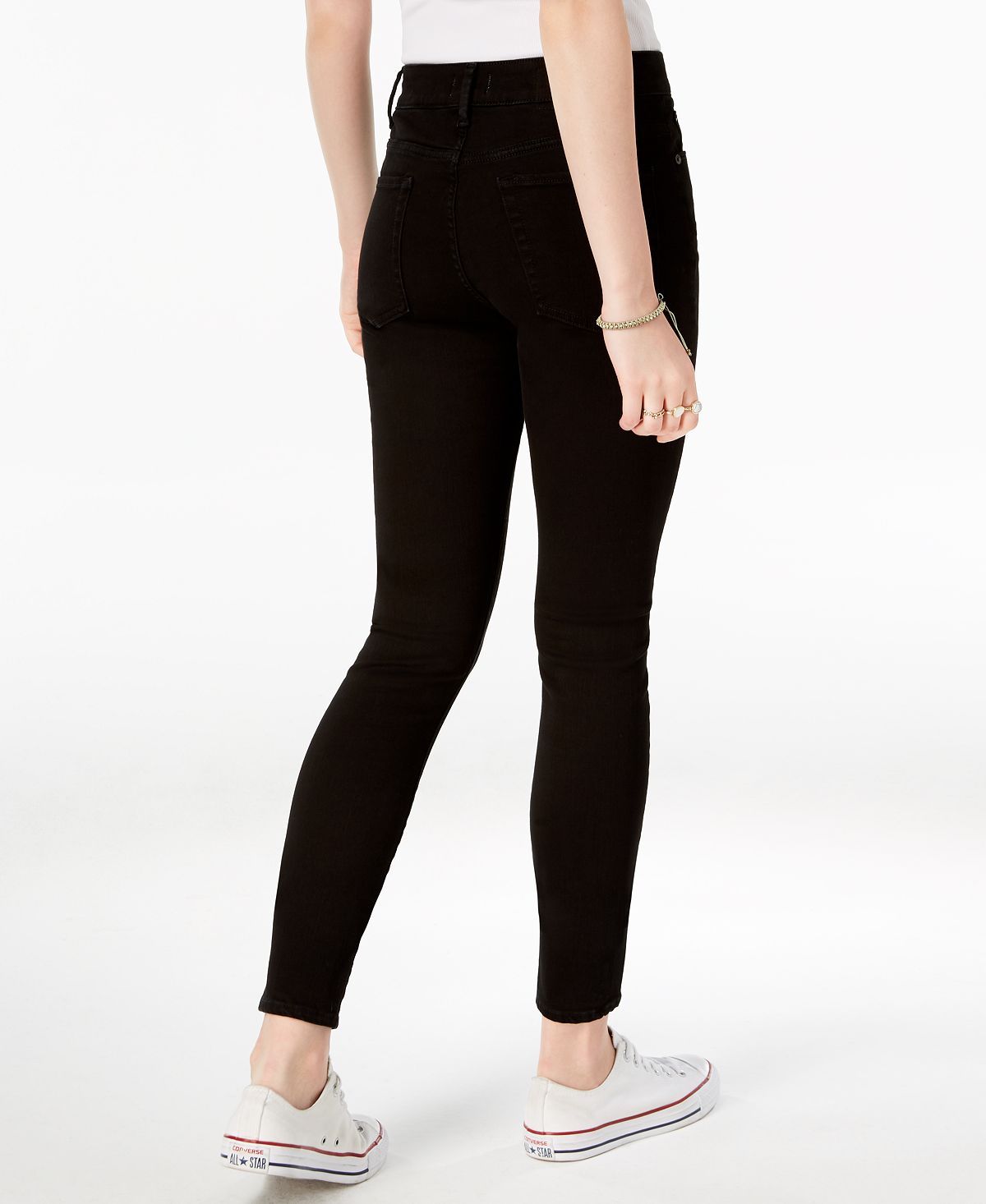 M1858 Women's Alice High Rise Skinny Jeans Black Size 32X32