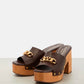 Valentino Garavani - Women's Vlogo Chain Leather Mules