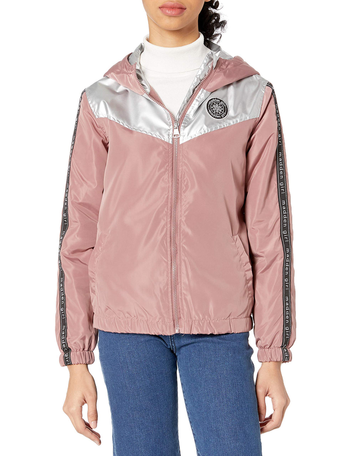 Madden Girl Women's Fashion Outerwear Jacket, Classic Dusty Pink, S