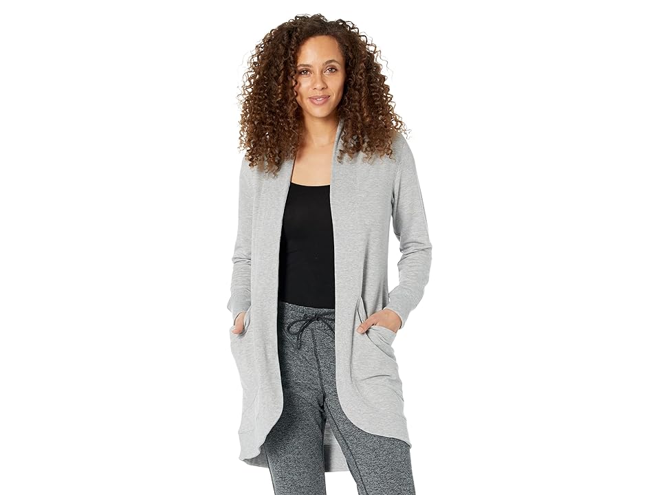 llbean-womens-softflex-long-open-cardigan-gray-heather