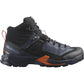 Salomon Mens X Ultra Alpine Sneaker Blue Nights Black Red Orange 10