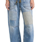 Free People FP Movement Moxie Low Slung Pull On Barrel Pants Truest Blue 32 Regular