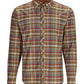 Simms Mens Bugstopper Long Sleeve Fishing Shirt Chestnut Multi Plaid XX Large