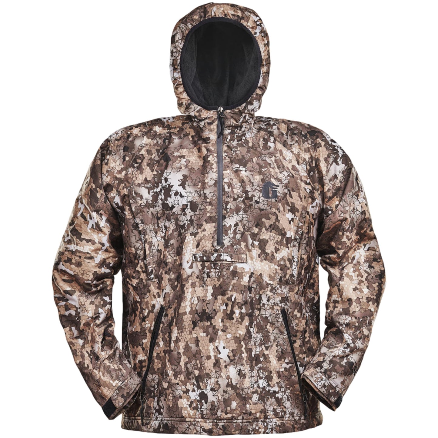 Gator Waders Mens Half Zip Bog Hoodie Windproof Waterproof Camo Hunting Jacket Small