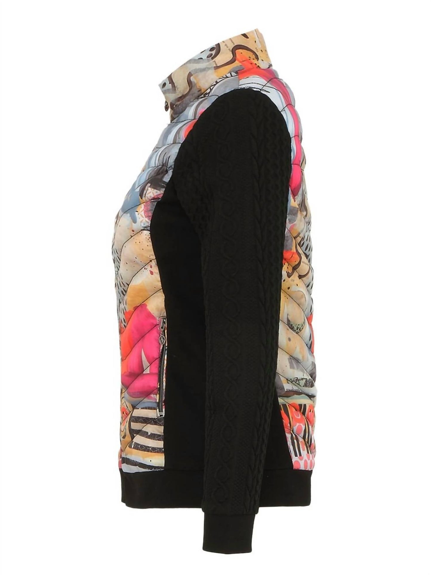 Dolcezza - Puffer Vest With Sweater Arms