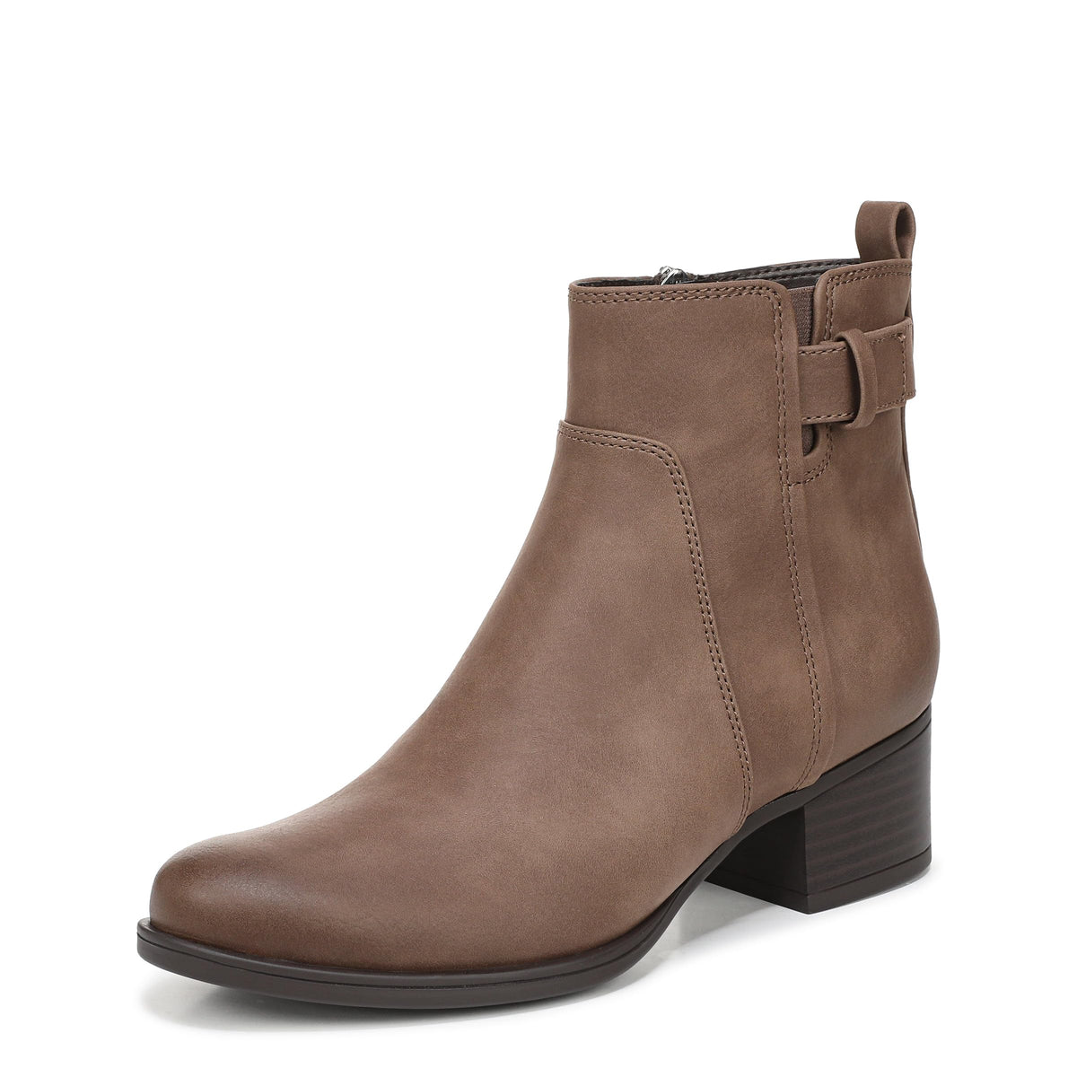 Naturalizer Womens Kona Ankle Boot Wood Brown Size 10 Wide