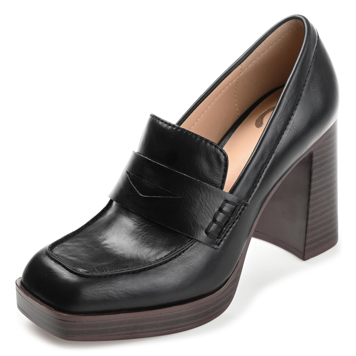 Journee Collection Womens Ezzey Black Pumps 8.5 Wide