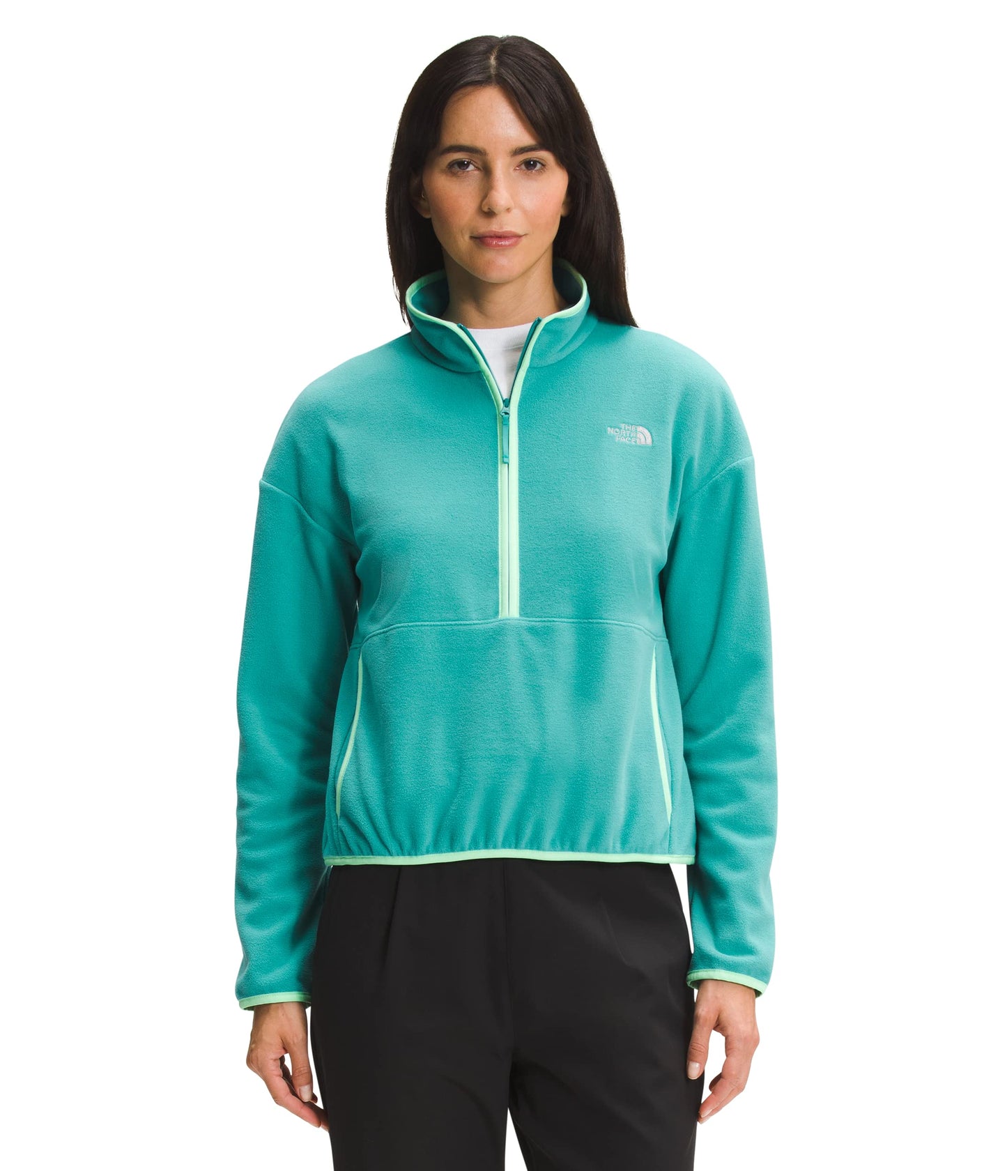 Womens TKA Glacier Crop Top - Porcelain Green