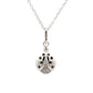 .08ct Black Diamond Animal Pendant Sterling Silver