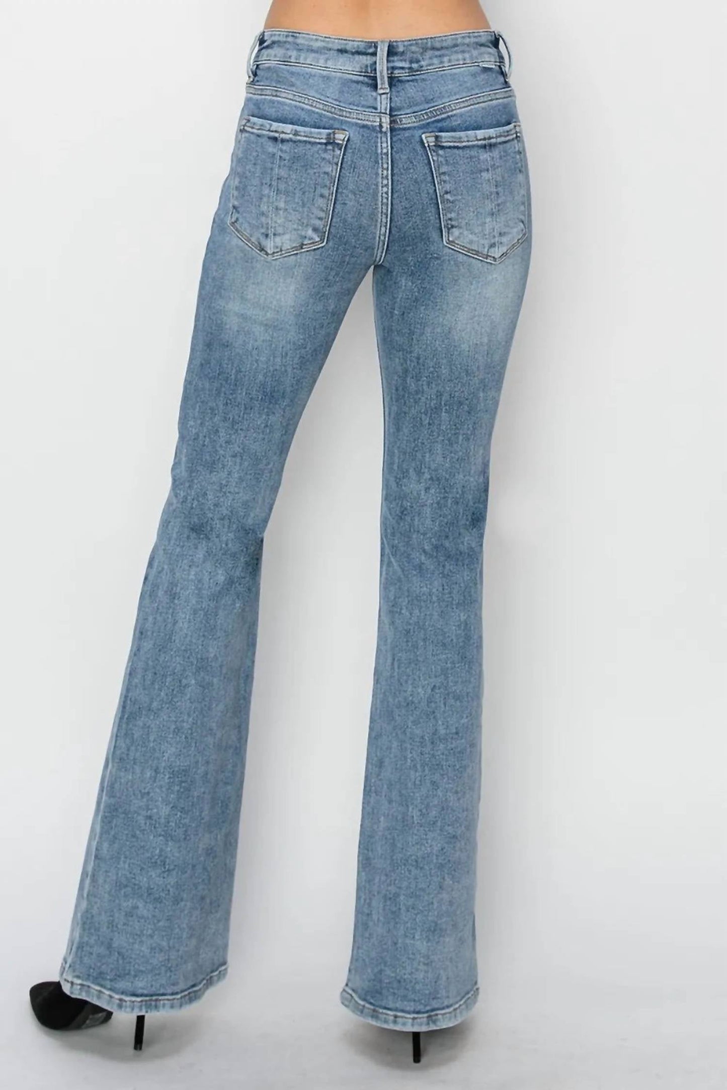 Risen - Full Size Mid Rise Bootcut Jeans