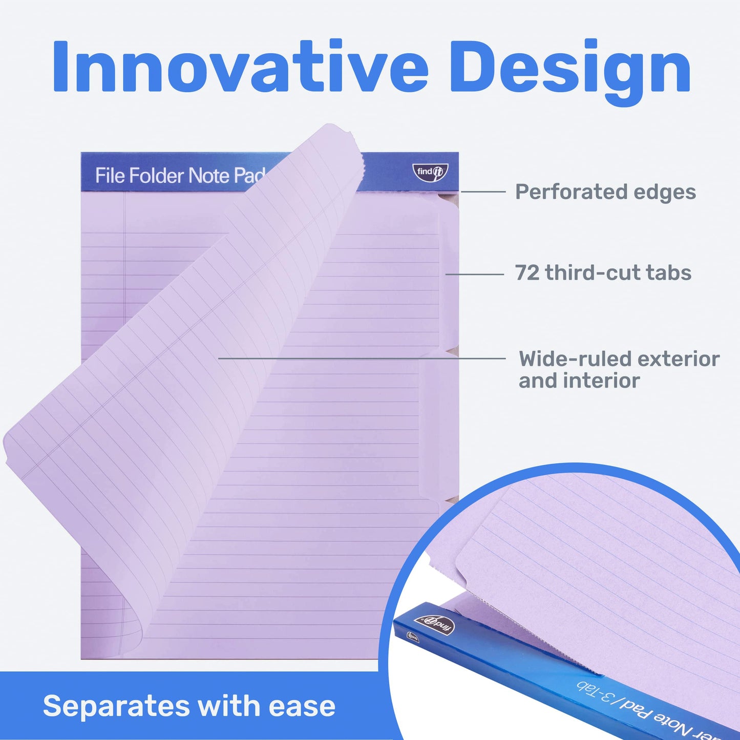 File Folder Notepad - Pack of 12