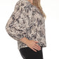 Joseph Ribkoff - Snakeskin Print Off-shoulder Top