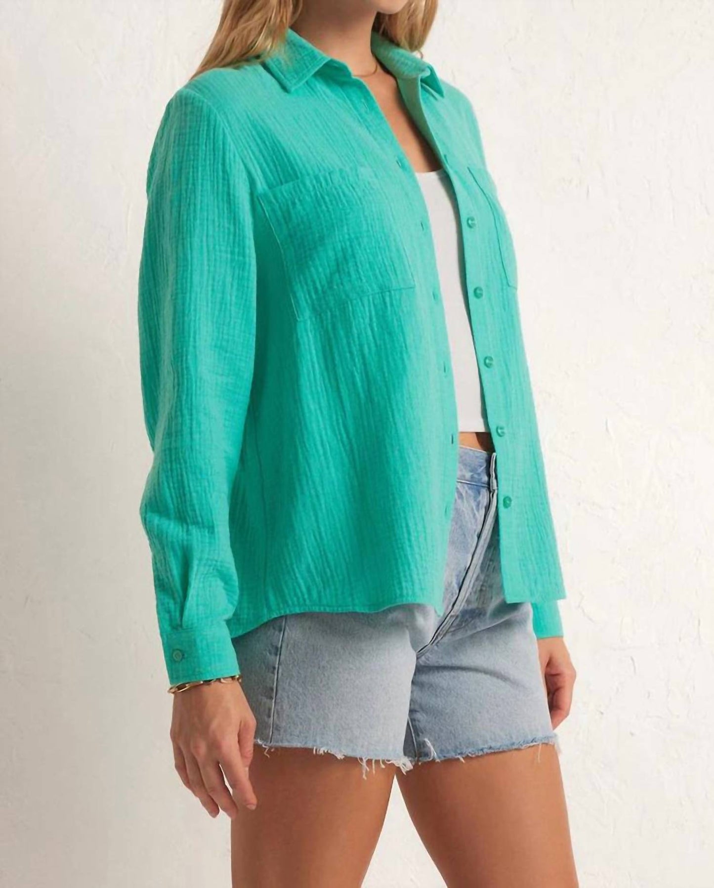 Z Supply - Kaili Button Up Gauze Top