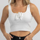Promesa - BOW BLISS KNIT RIBBED TANK