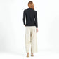 Clara Sunwoo - Mock Neck Pleated Detail Top