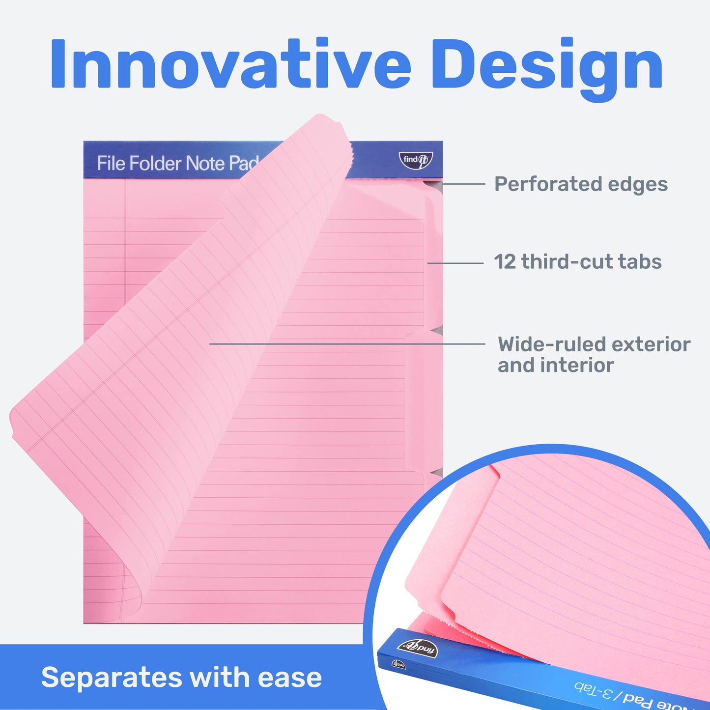 File Folder Notepad - Pack of 12
