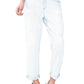 Armani Exchange Womens Deconstructed Light-Wash Bo
