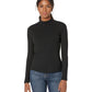 Liverpool Petite Mock Neck Long Sleeve Tee Black PXL