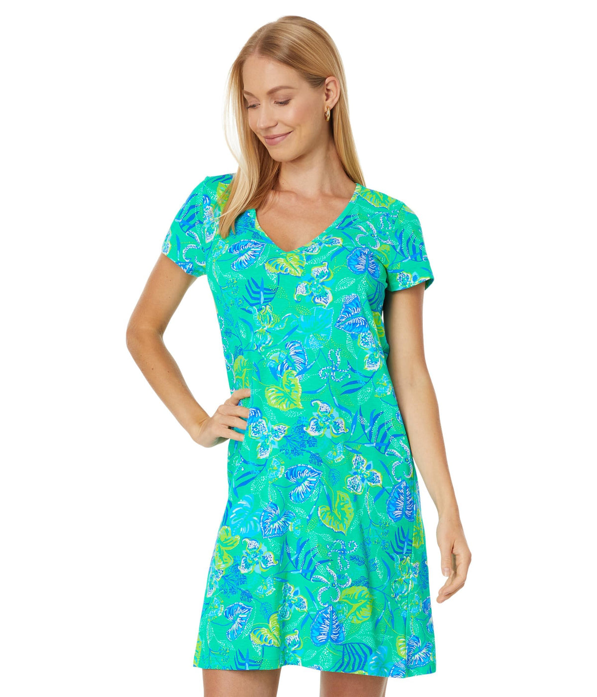 Lilly Pulitzer Etta Dress Botanical Green Small