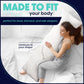 Adjustable Memory Foam Body Pillow- 54 x 20 Inches