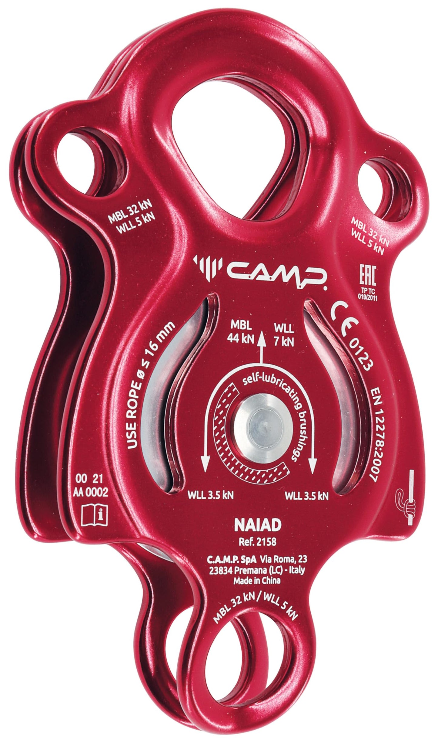 CAMP Naiad High-Strength Multifunctional Pulley