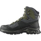 Salomon Mens Quest Element Gore Tex Waterproof Leather Hiking Boots Black Deep Lichen Green Olive Night 115