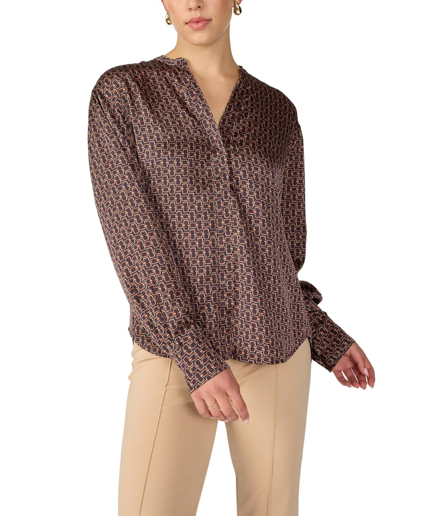 Sanctuary Relaxed Modern Blouse Spice Geo XL (US 14)