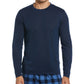 Perry Ellis Portfolio Men's Comfy Pajama Sleep Shirt Blue Size L