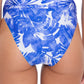 Trina Turk Women's Basque High Waist Bikini Bottoms Swimsuit Blue Size 10