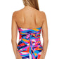 Trina Turk Women's Rio Twist Front Tankini Top Swimsuit Pink