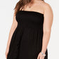 Raviya Women's Tube Dress Cover Up Swimsuit Black Size 3X