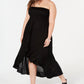 Raviya Women's Tube Dress Cover Up Swimsuit Black Size 3X