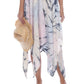 Raviya Women's  Tie-Dye Maxi Cover-Up Dress Swimsuit Blue Size Small
