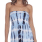 Raviya Women's Strapless Coverup Dress Swimsuit Blue